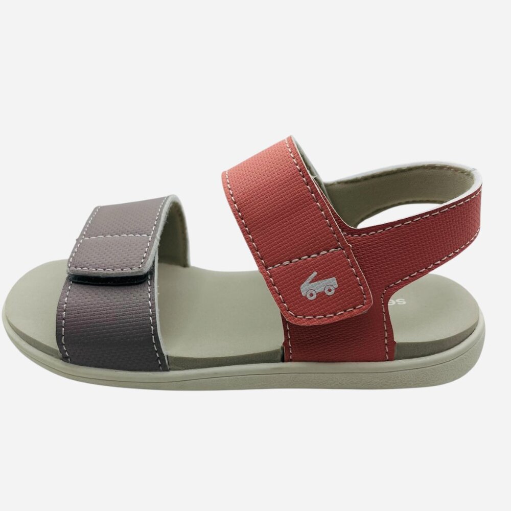 Toddler Girls Pink & Mauve Sandals Open Toe Hook & Loop Lightweight Size 11 New - Picture 3 of 6